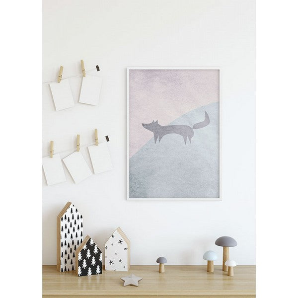 Plakat Vild og fri ræv - 50x70 cm