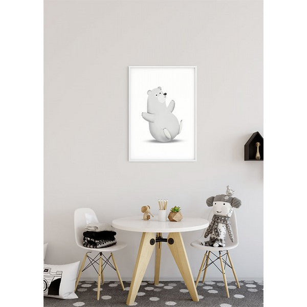 Plakat dyr isbjørn - 50x70 cm