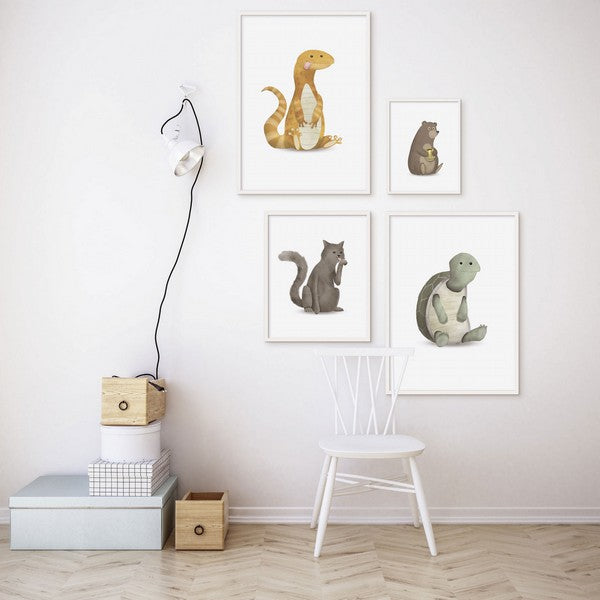 Plakat dyr skildpadde - 40x50 cm