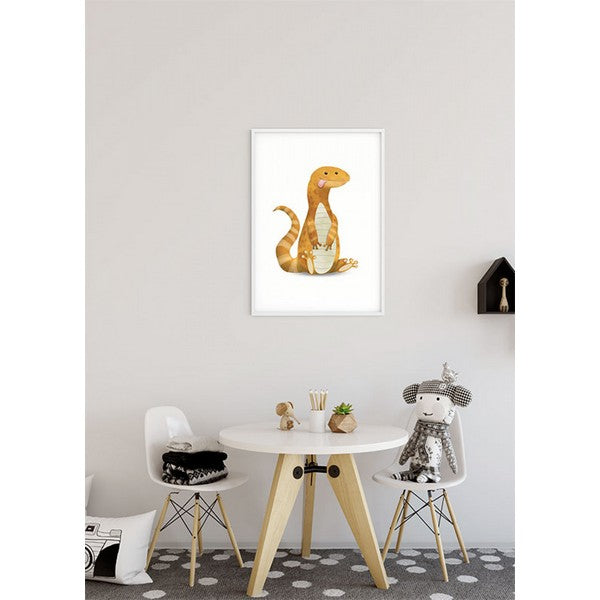 Plakat dyr øgle - 30x40 cm