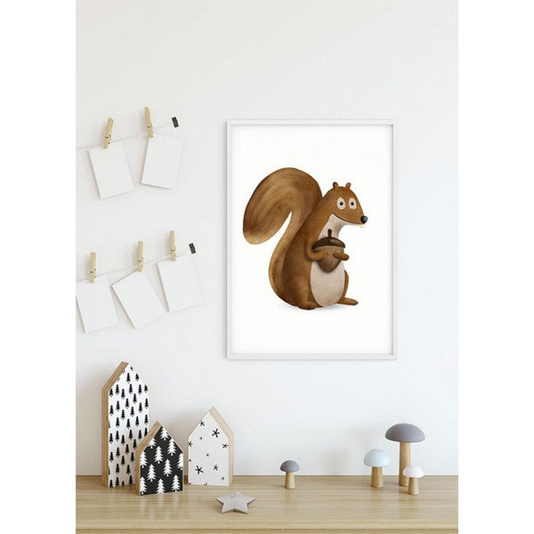 Plakat dyr egern - 30x40 cm