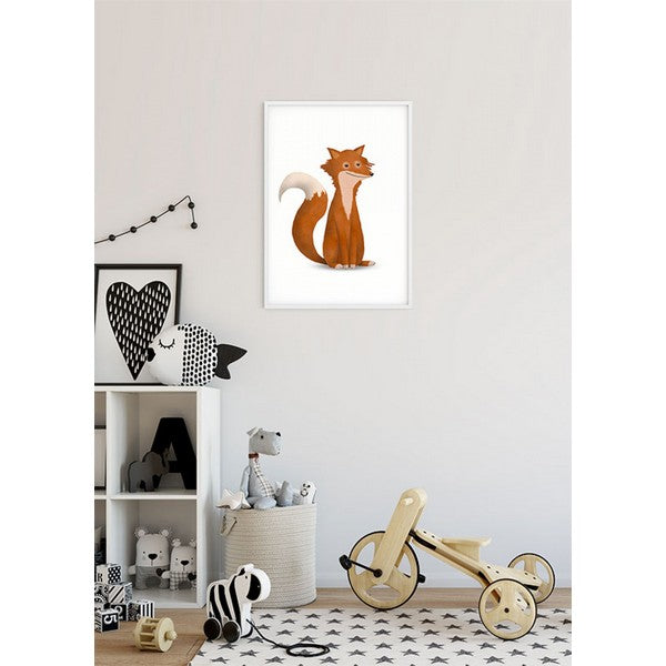 Plakat dyr ræv - 50x70 cm