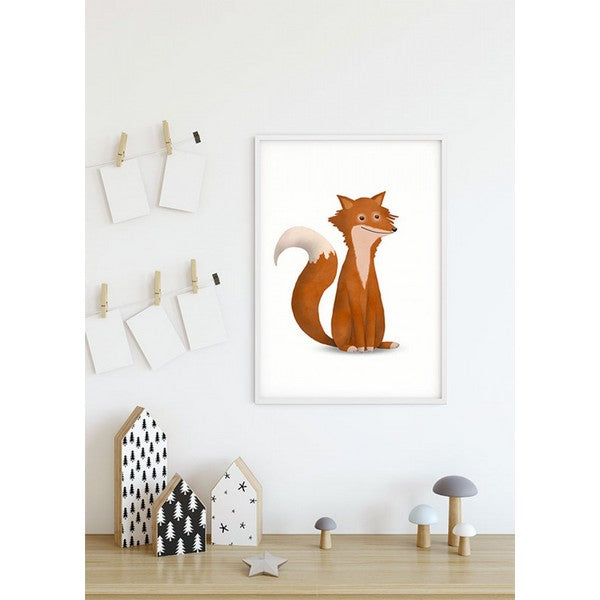 Plakat dyr ræv - 50x70 cm
