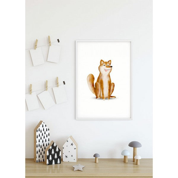 Plakat dyr hund - 30x40 cm