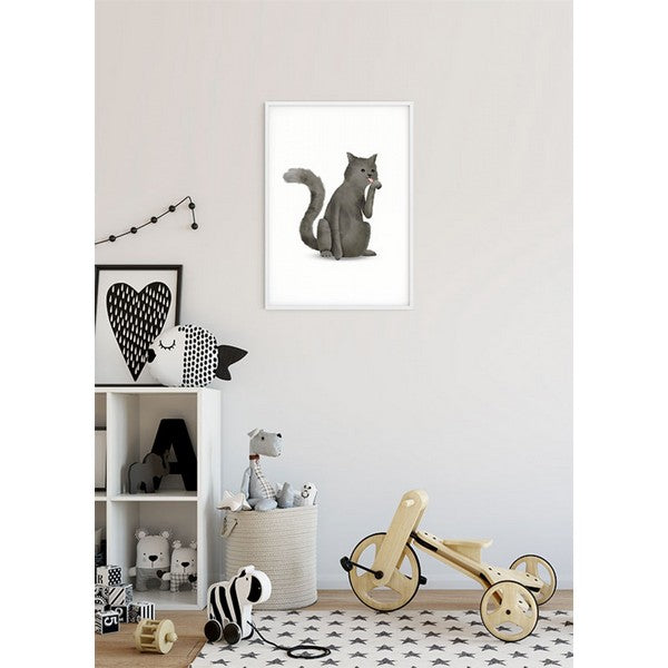 Plakat dyr kat - 40x50 cm