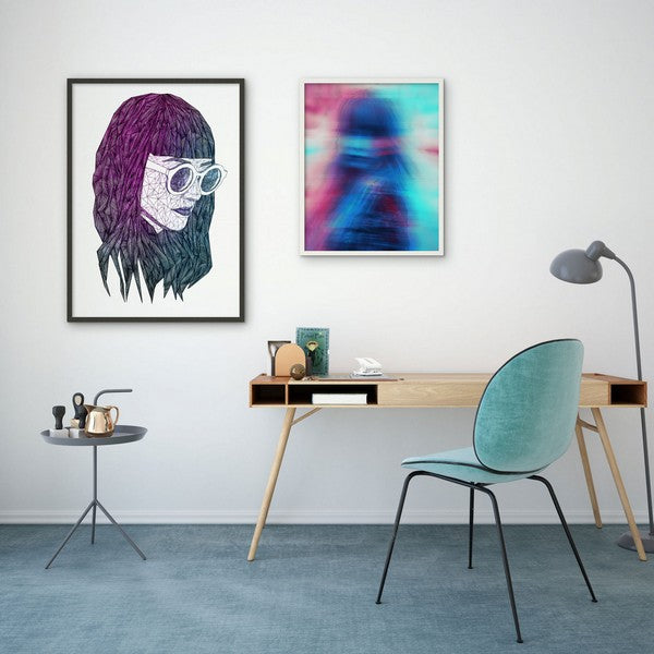 Plakat Neon Girl - 40x50 cm