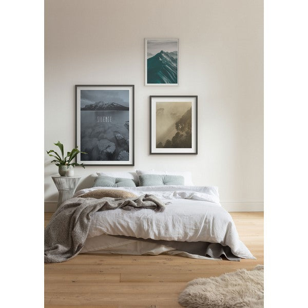 Plakat Word Lake Silence Steel - 50x70 cm