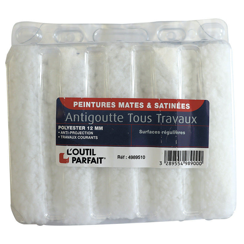 Malerulle perlon 11 cm 10 stk/pakke