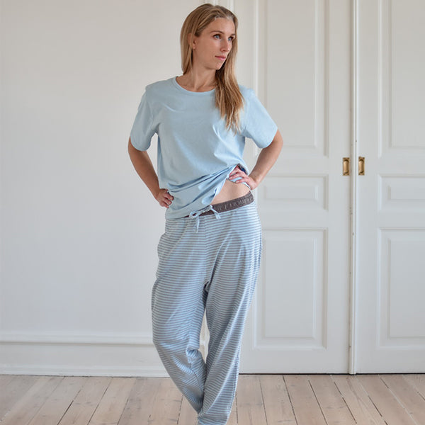 By Skagen pyjamas buks Milano blå dame XL