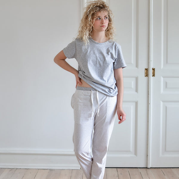 By Skagen pyjamas t-shirt MIlano grå melange dame XXL