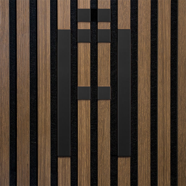 Bogstav til akustikpanel Sort zink Å