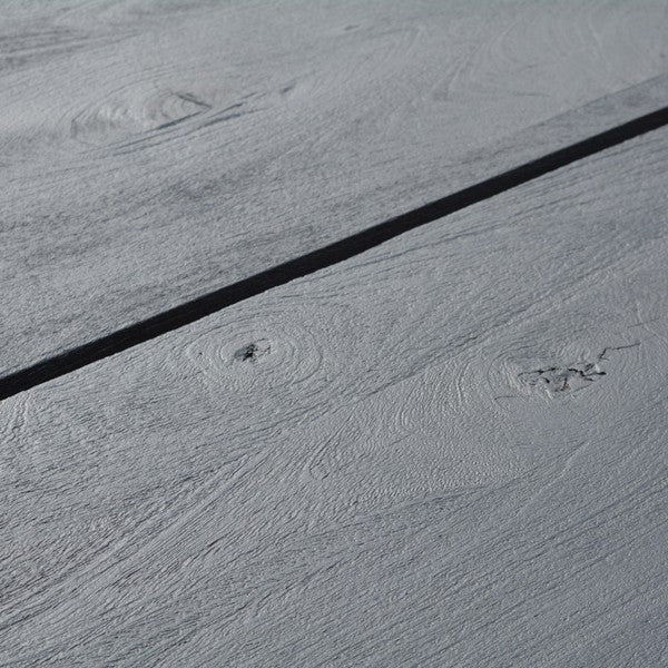 Spisebord Sticks-sort i massivt mørkt træ 200x90x74 cm