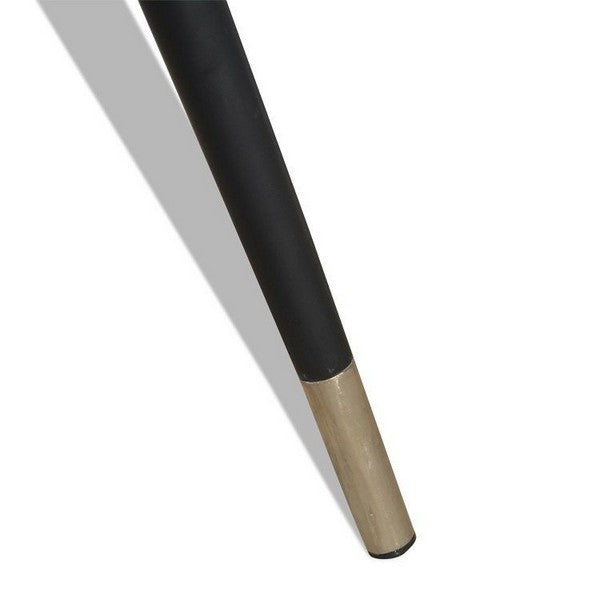 Spisebord Sticks-sort i massivt mørkt træ 150x80x74 cm