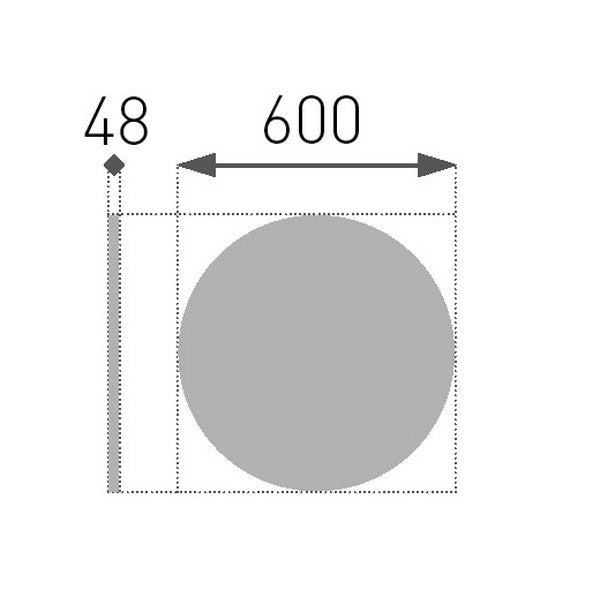 Stuk Roset 22, 600 mm
