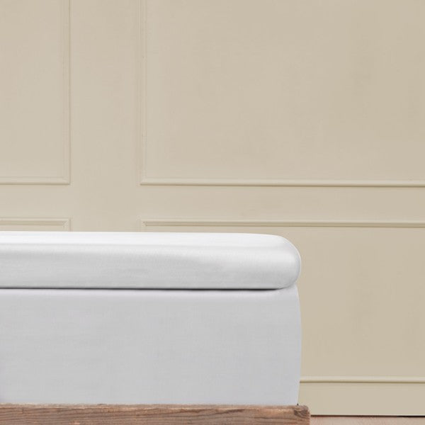 By Skagen toplagen bomuldssatin økologisk 210x210x10+10 cm hvid