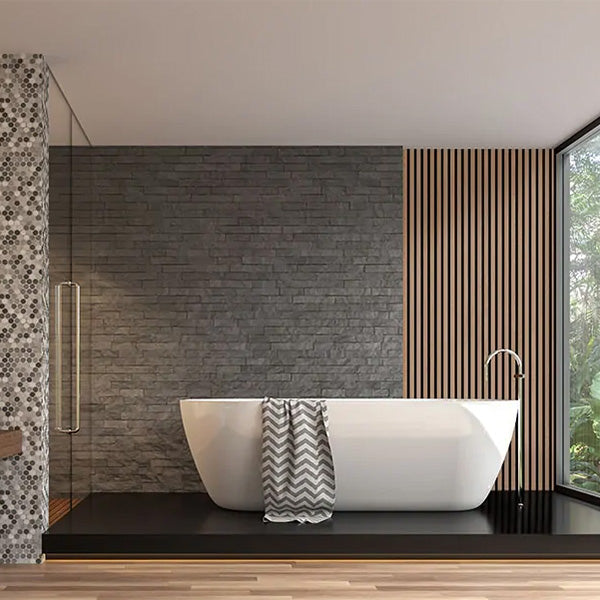 FibroTech akustikpanel UNIKA 35 mm 22x605x2440 mm - light oak