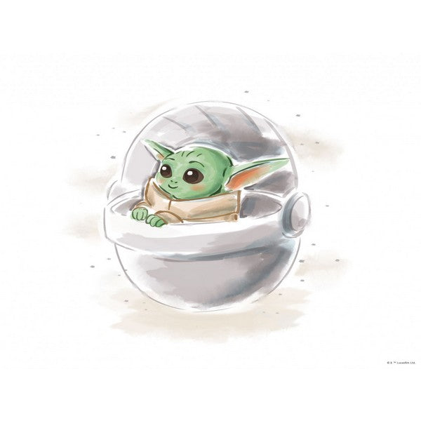 Plakat Star Wars Mandalorian Barnets søde farve - 40x50 cm