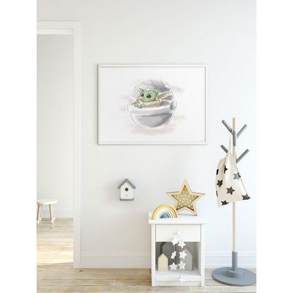 Plakat Star Wars Mandalorian Barnets søde farve - 50x70 cm