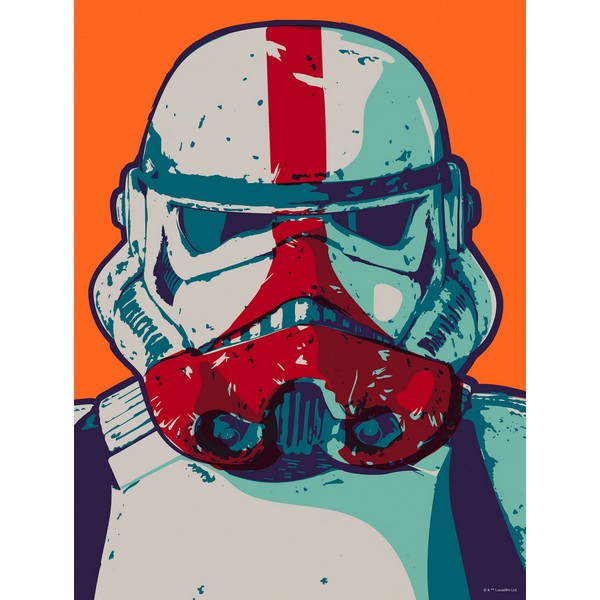 Plakat Star Wars Mandalorian Pop Art Stormtrooper - 30x40 cm