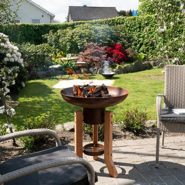 Woody bålfad i corten stål 100x59 cm