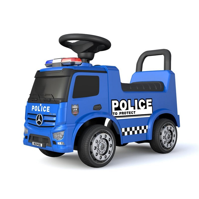 Mercedes Antos politi gåbil - sirener og udrykningslys.