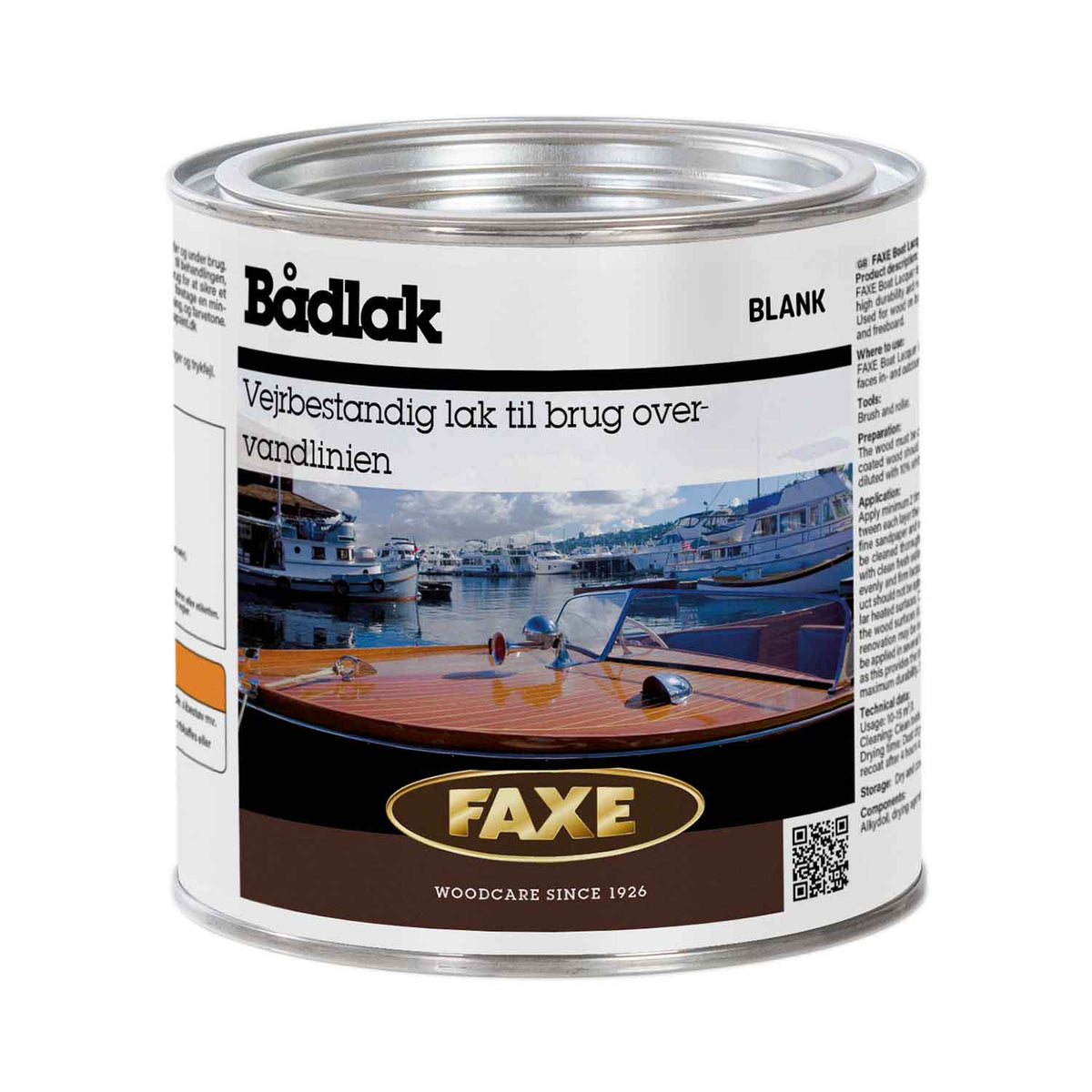 FAXE Bådlak glans 10 mat 0,75 liter