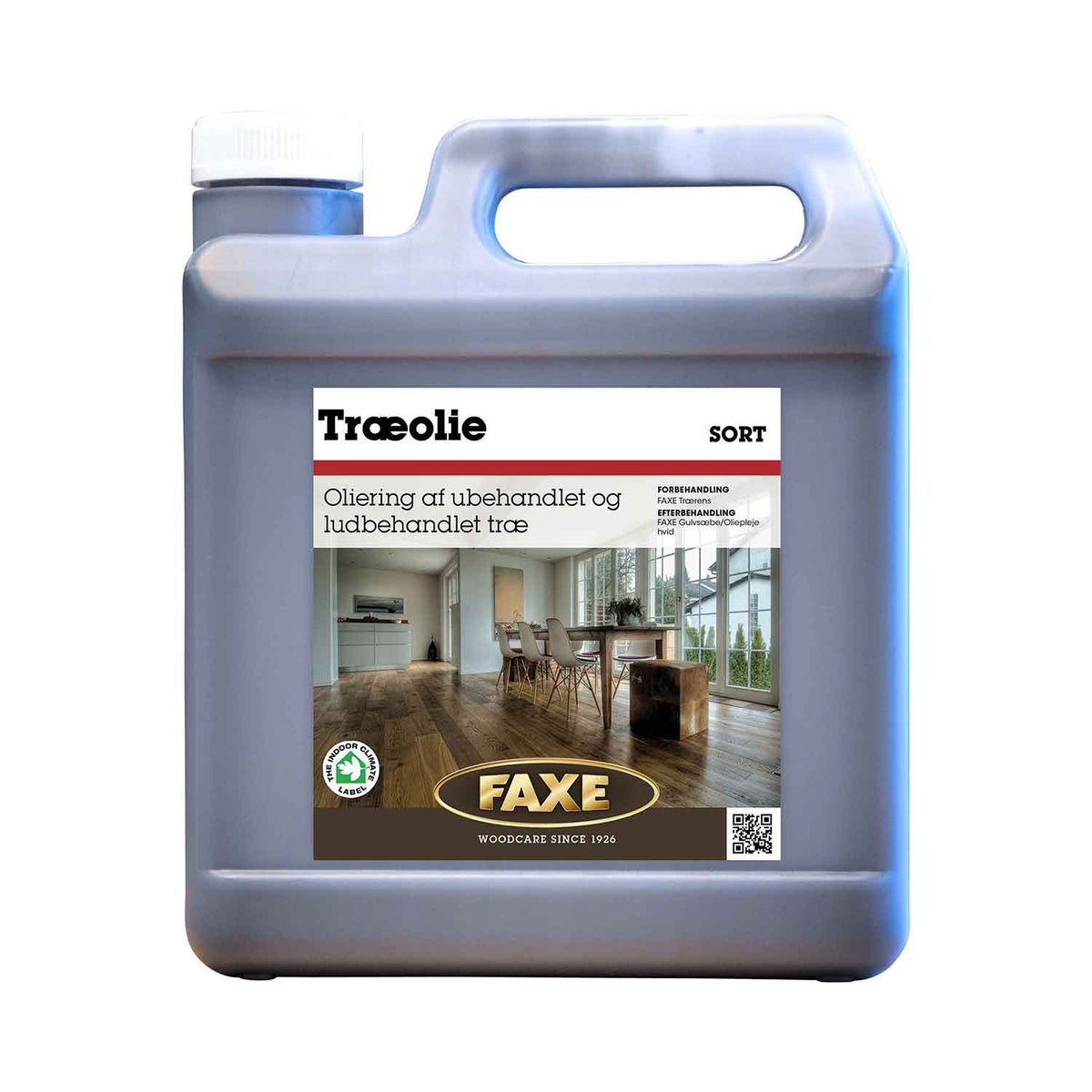 FAXE Træolie sort 2,5 liter