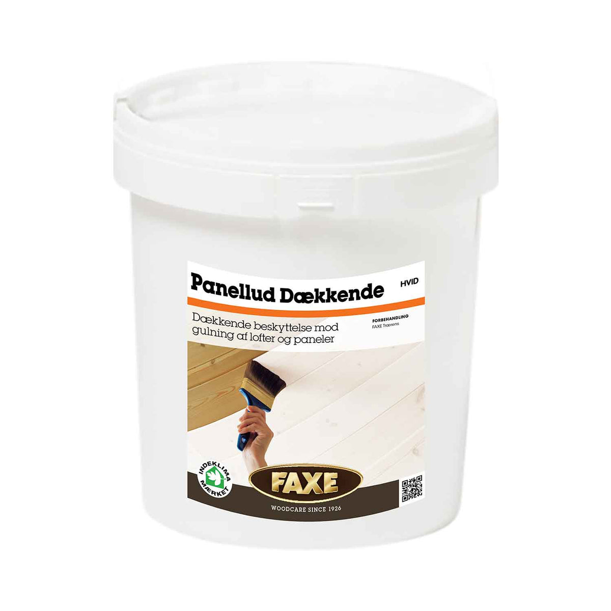 FAXE Panellud hvid dækkende 4 liter