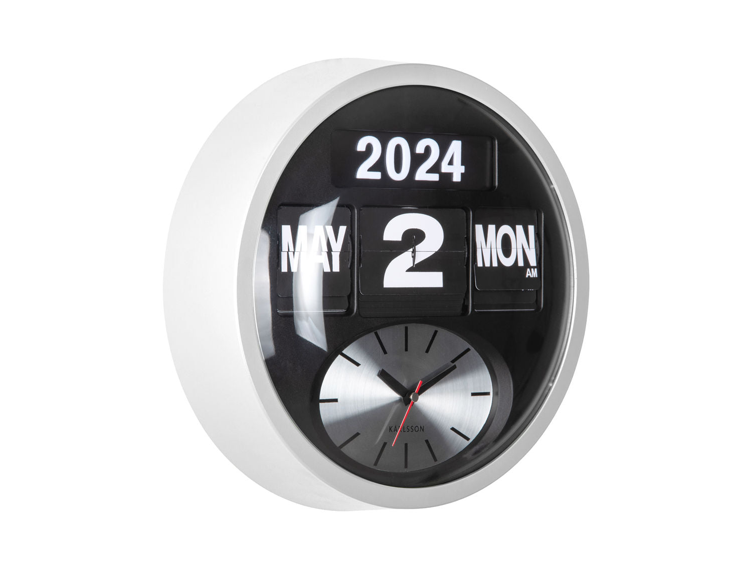 Karlsson Wall clock Round Flip white