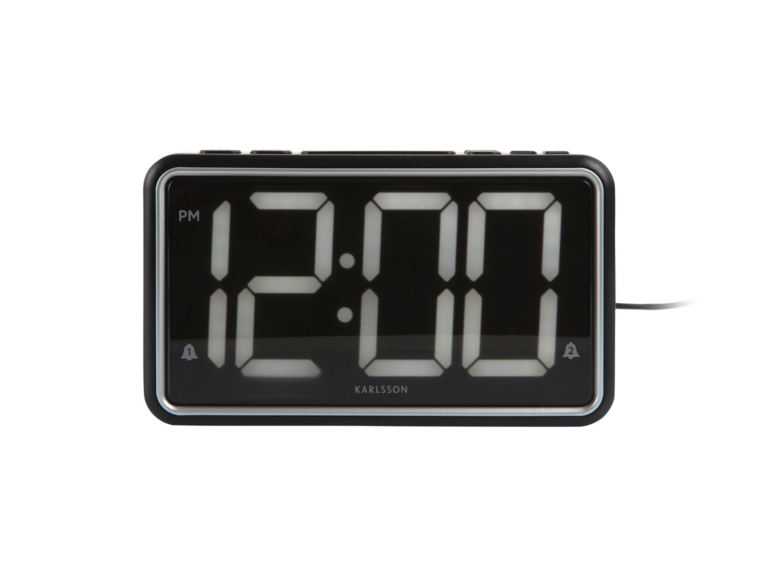 Karlsson Alarm clock New Retro black