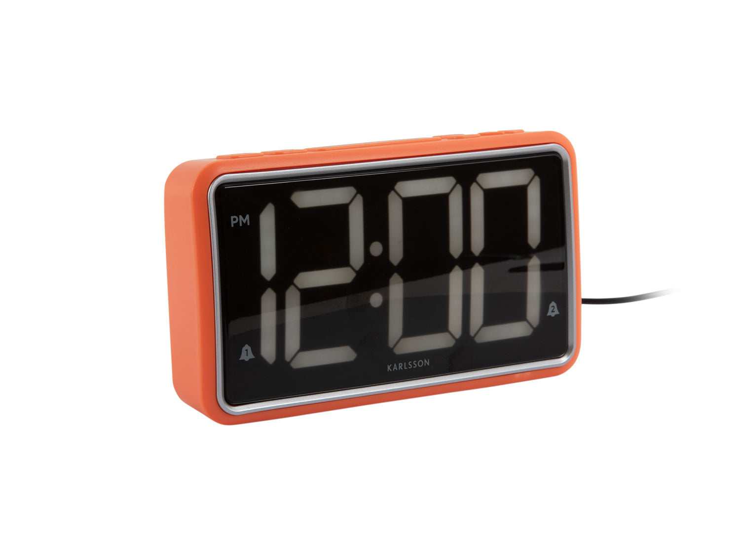 Karlsson Vækkeur Ny Retro lys orange