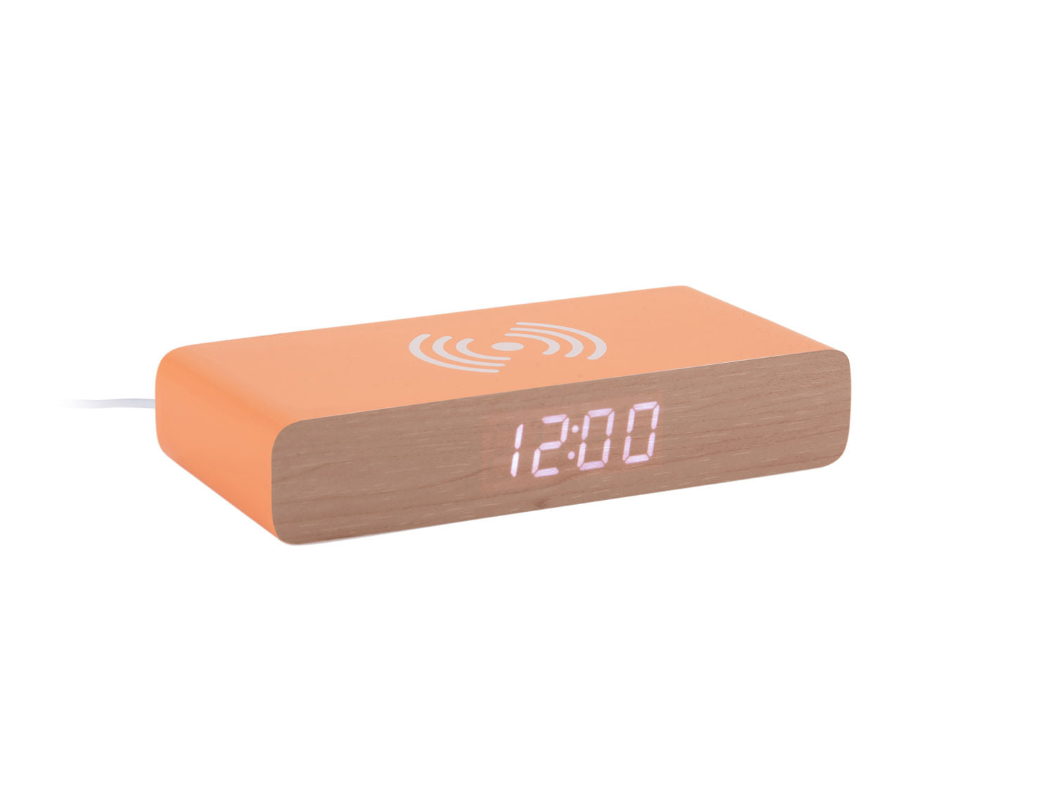 Karlsson Vækkeur Retro Flat LED lys orange