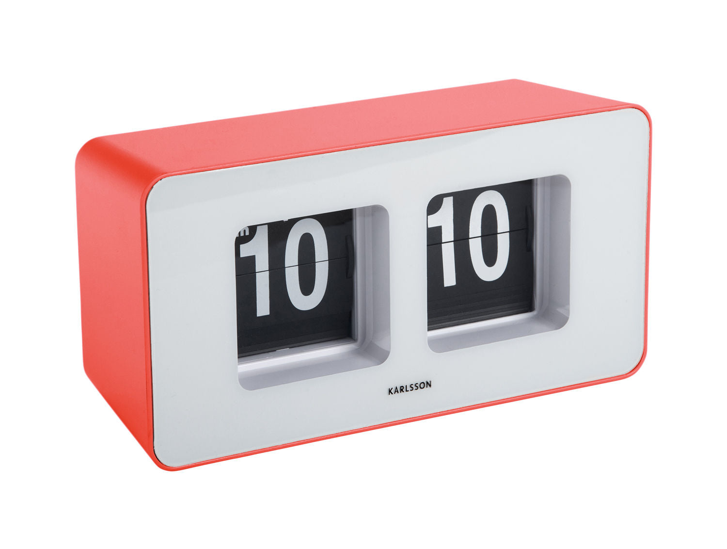 Karlsson Wall/Table clock Funky Flip scarlet red