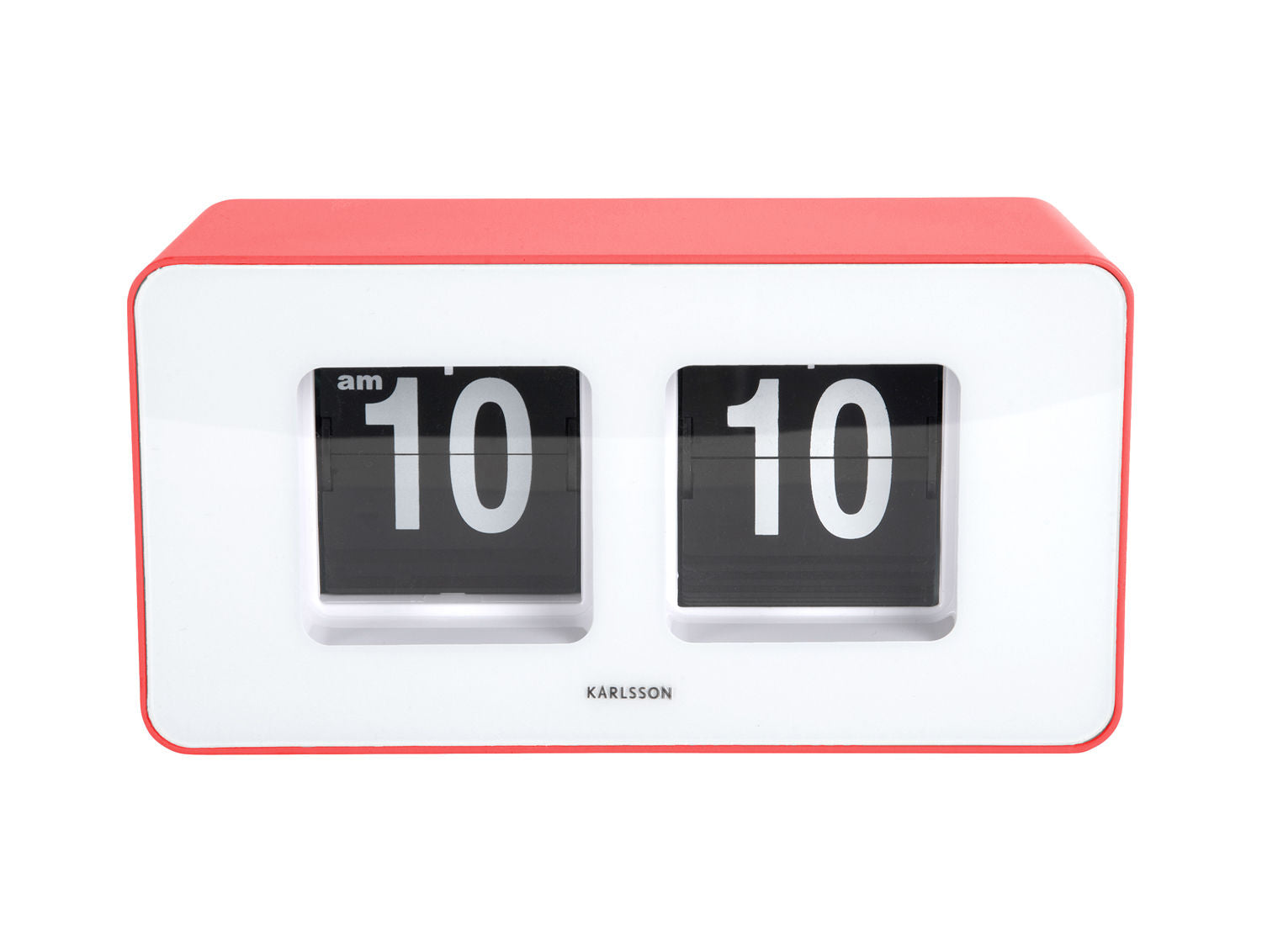Karlsson Wall/Table clock Funky Flip scarlet red