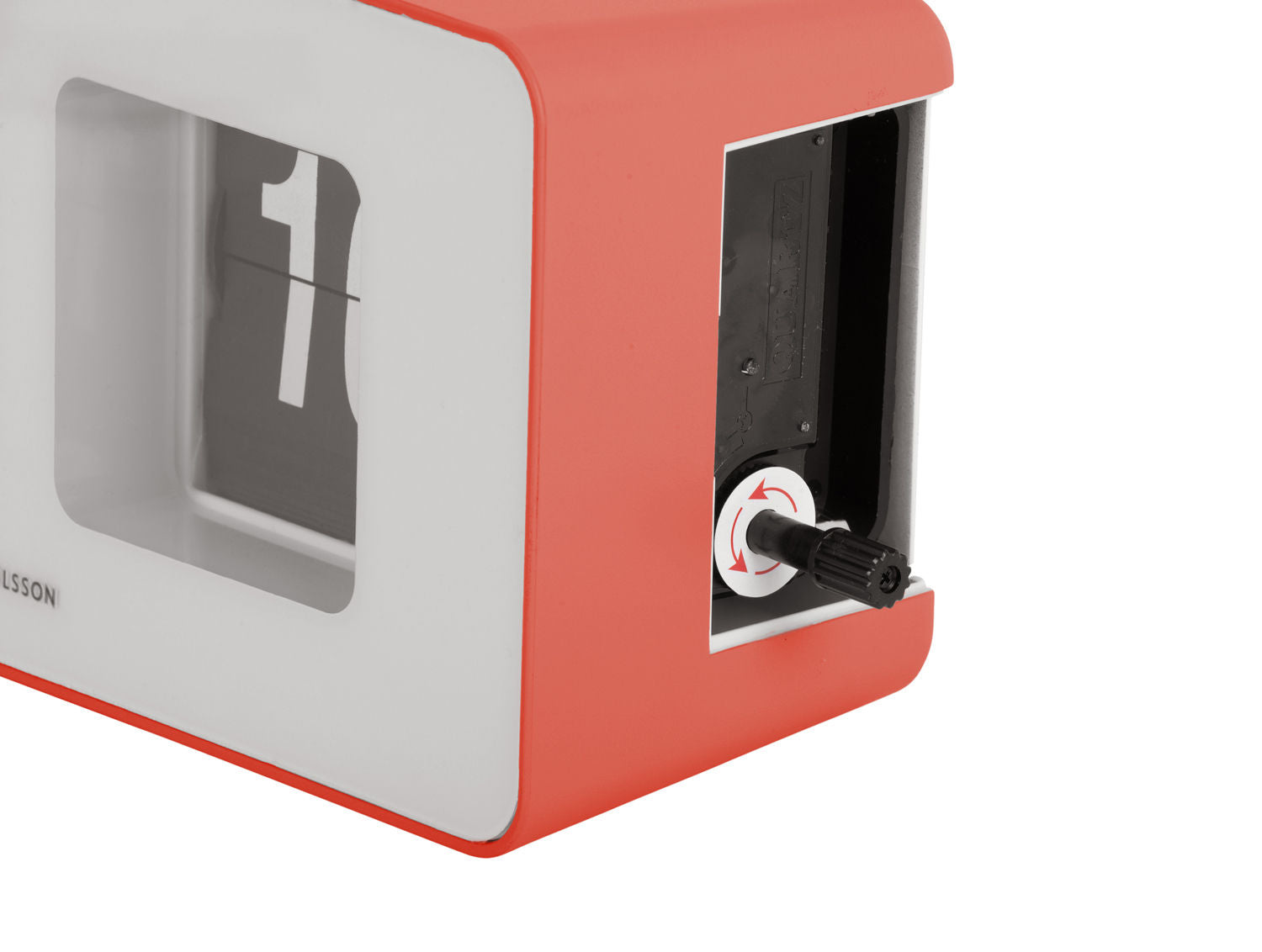 Karlsson Wall/Table clock Funky Flip scarlet red