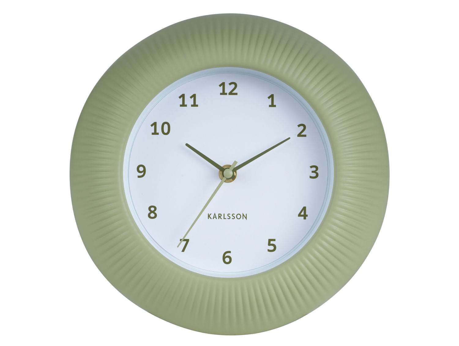 Karlsson Wall clock Tender Rib green tea