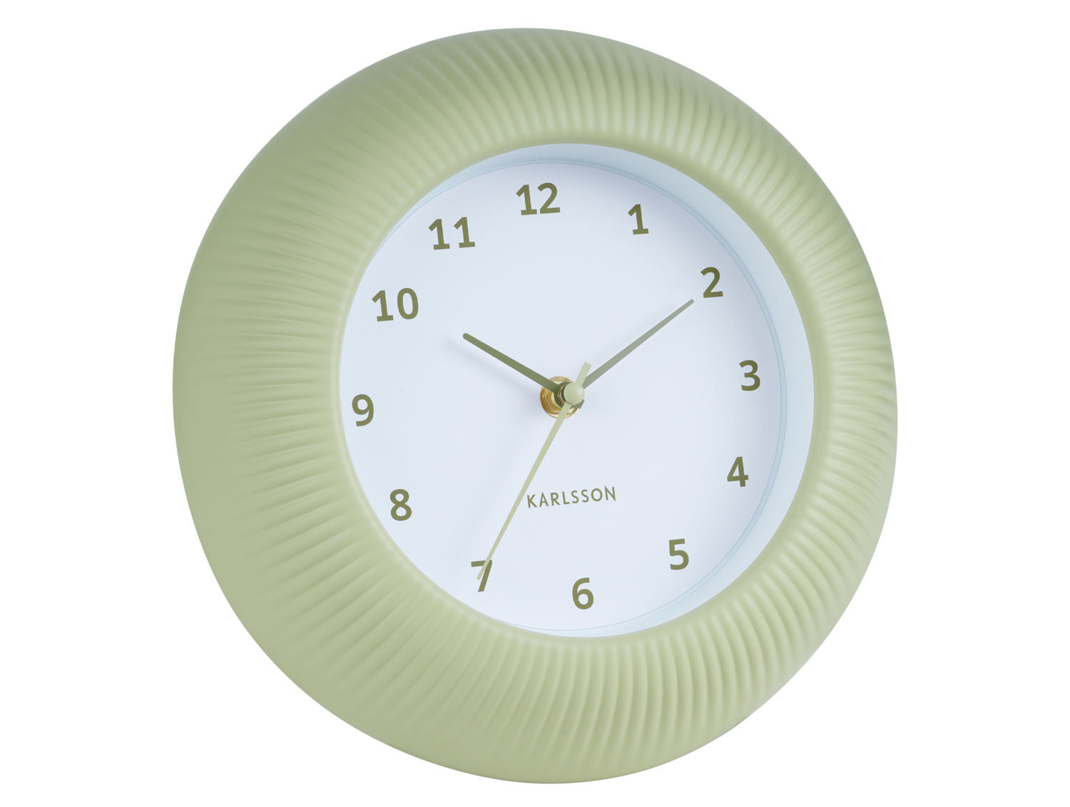 Karlsson Wall clock Tender Rib green tea