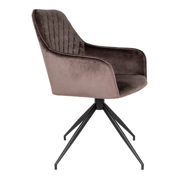 Harbo stol med drejefod lysebrun 89x56x47 cm