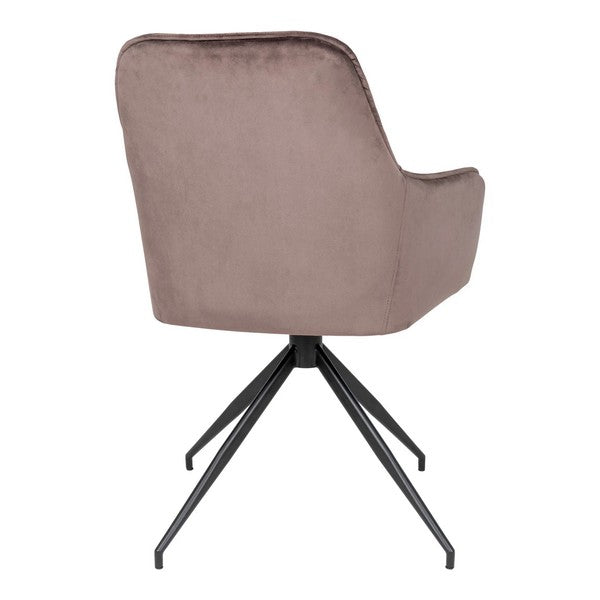 Harbo stol med drejefod lysebrun 89x56x47 cm