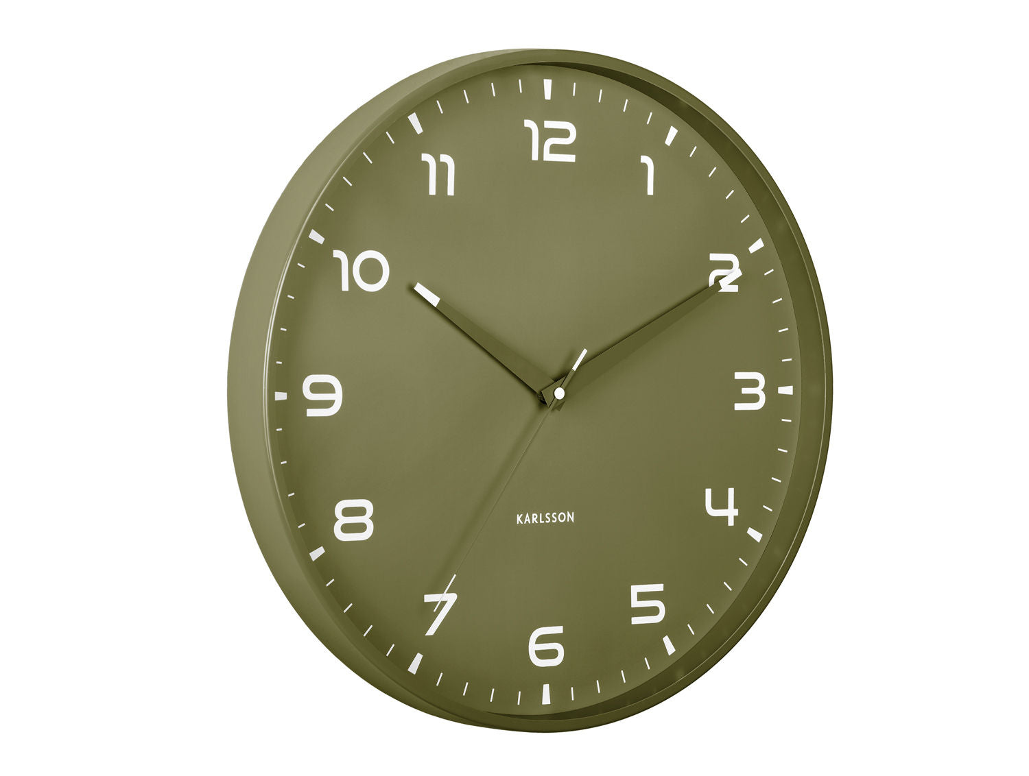 Karlsson Wall clock Orgullo army green