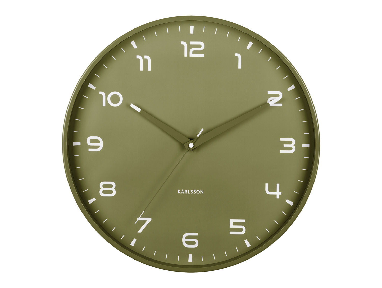 Karlsson Wall clock Orgullo army green