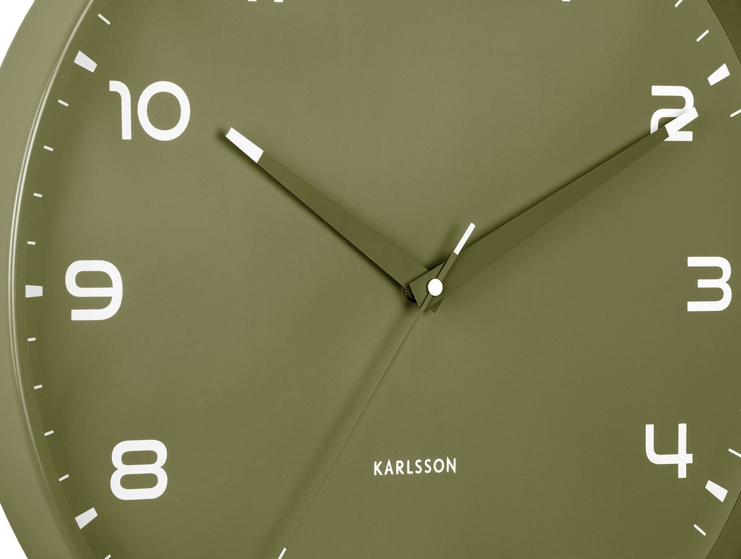 Karlsson Wall clock Orgullo army green