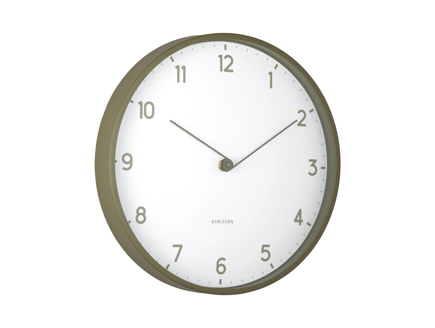 Karlsson Wall clock Sencillez army green