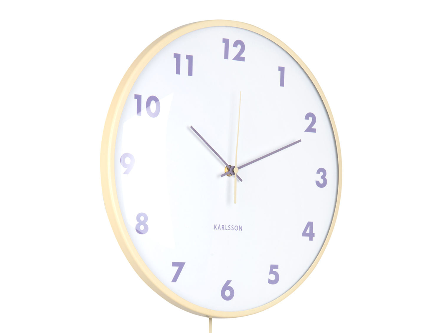 Karlsson Wall clock Cheeky Dome pendulum soft yellow