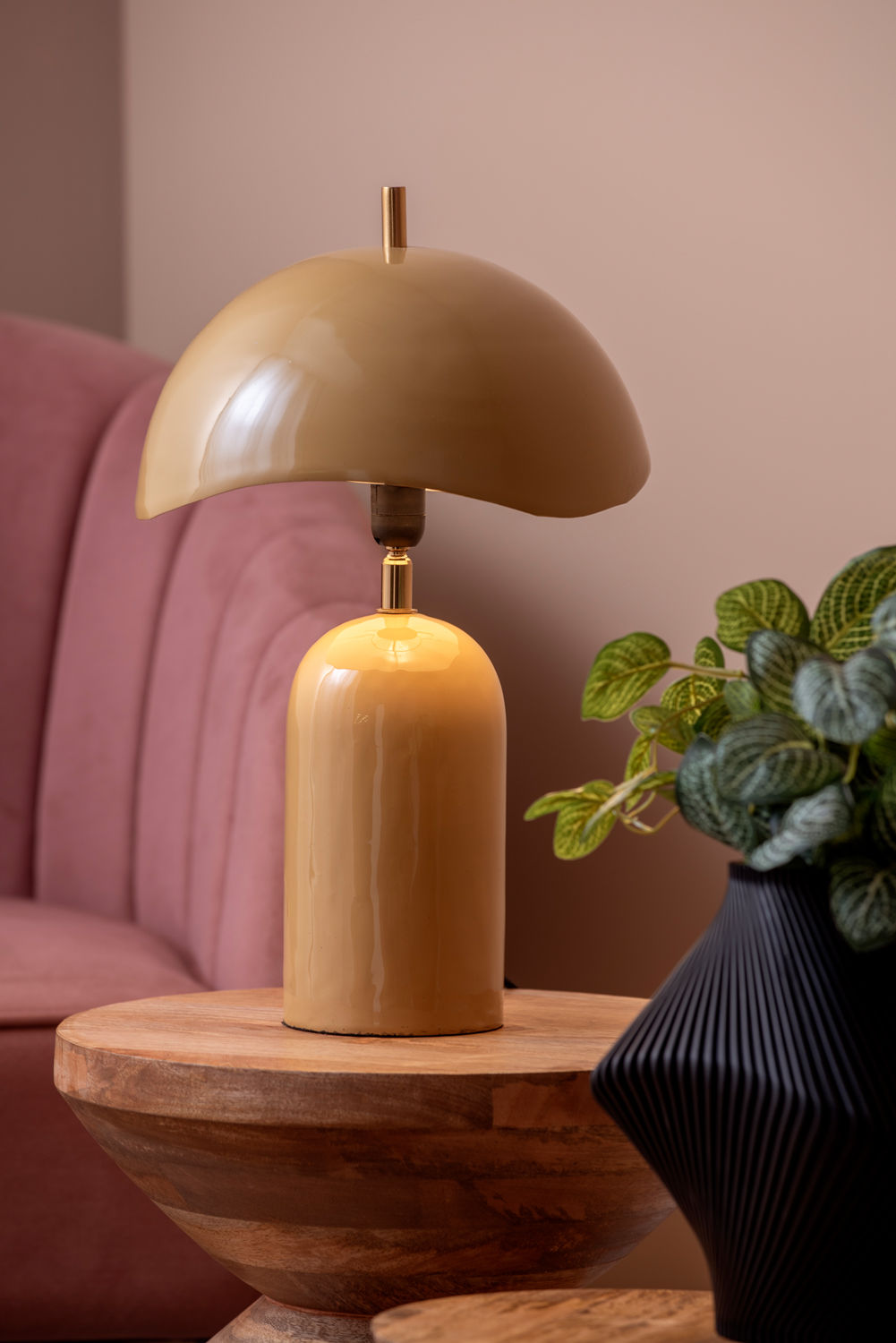 Leitmotiv Bordlampe Querido emalje honninggul