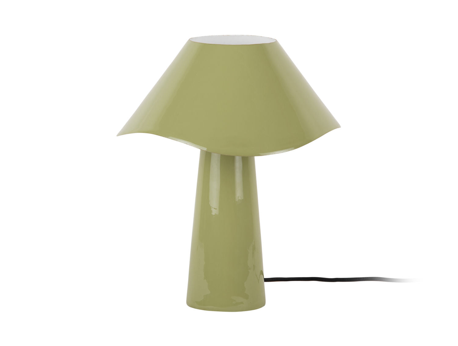 Leitmotiv Table lamp Ameno enamel green tea