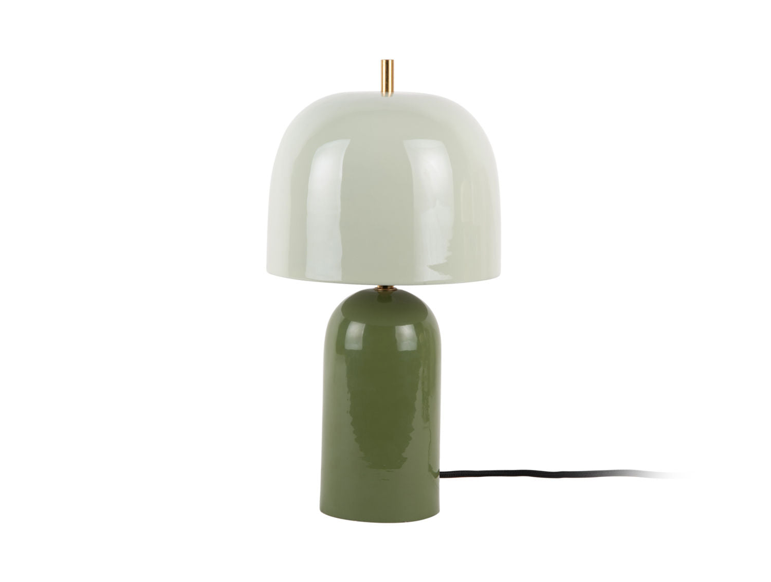Leitmotiv Bordlampe Rico emalje junglegrøn m. grå jade