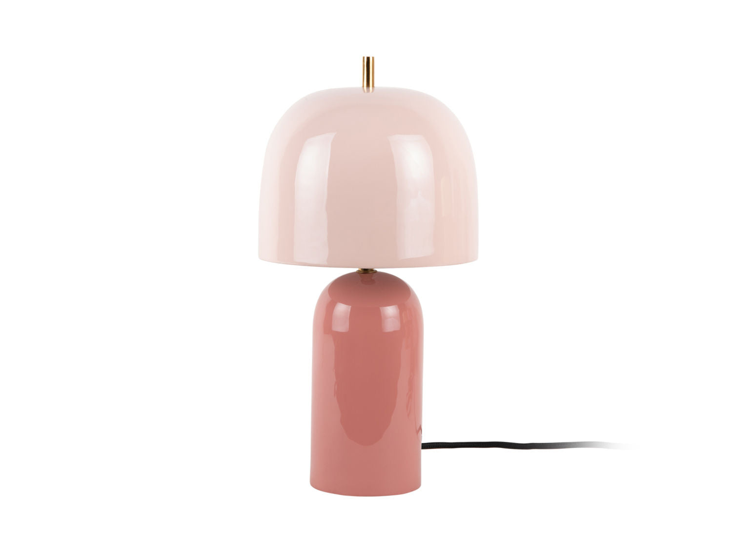 Leitmotiv Bordlampe Rico emalje rose tan m. blød pink