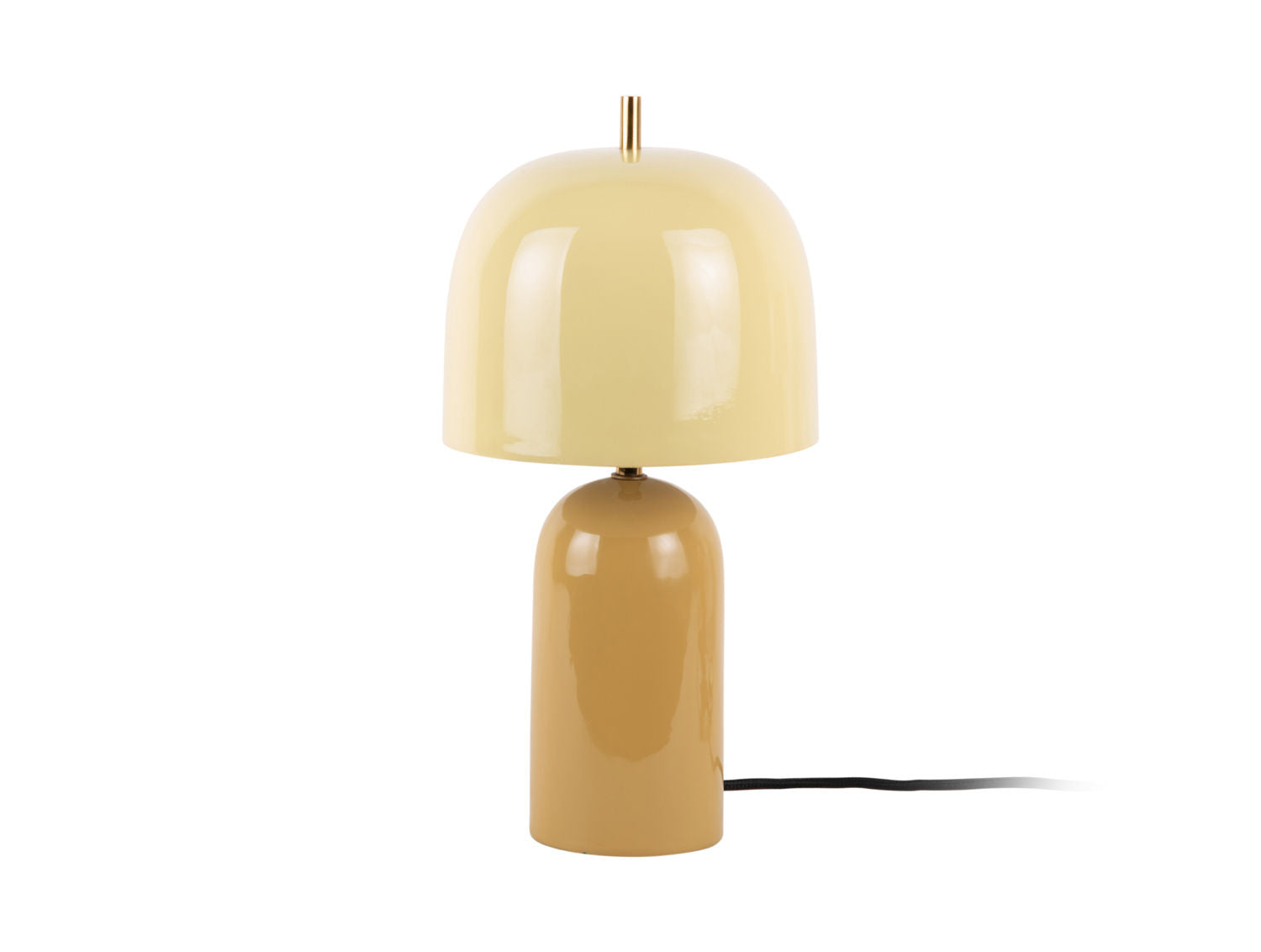 Leitmotiv Table lamp Rico enamel honey yellow w. soft yellow