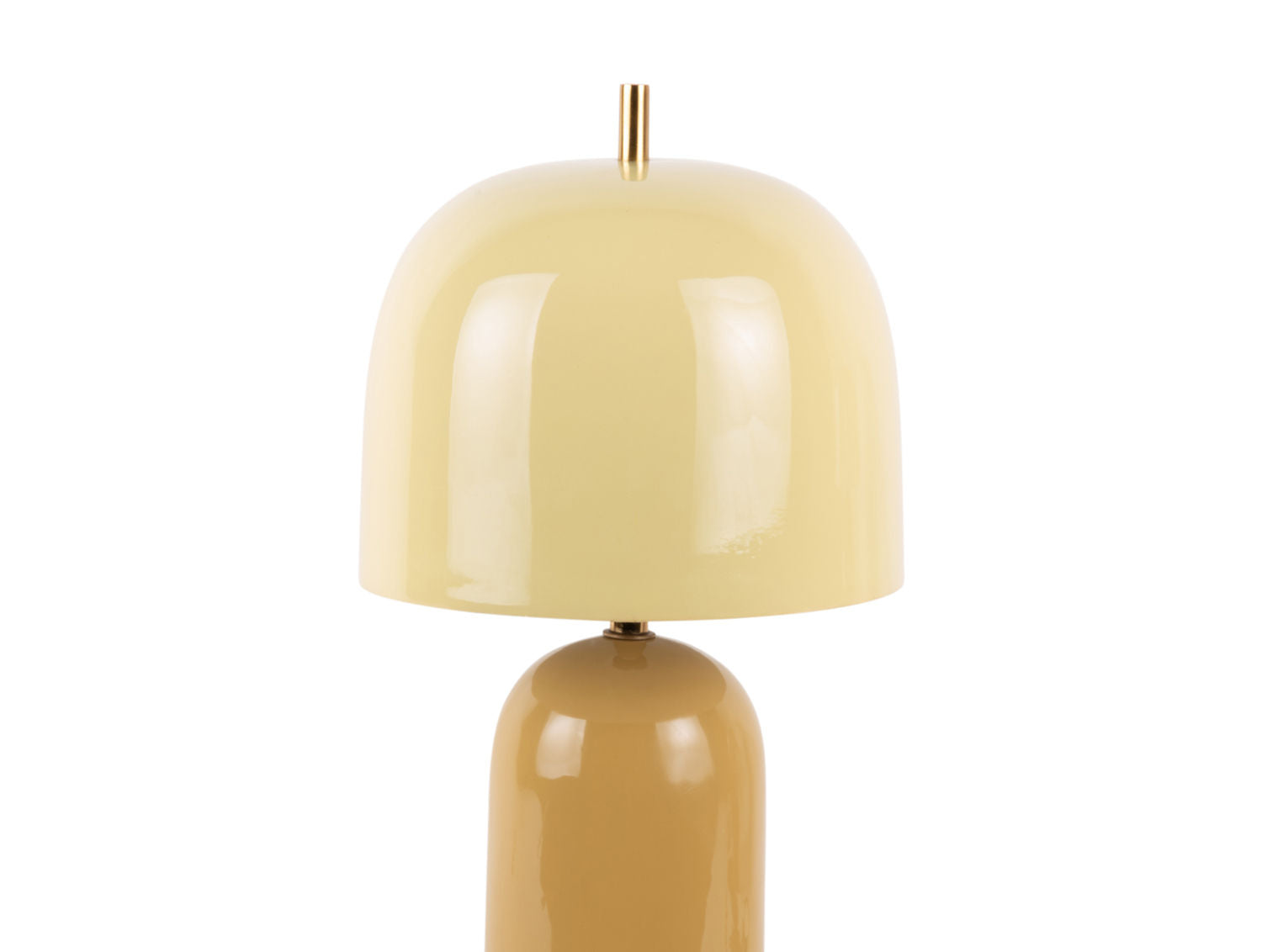 Leitmotiv Table lamp Rico enamel honey yellow w. soft yellow